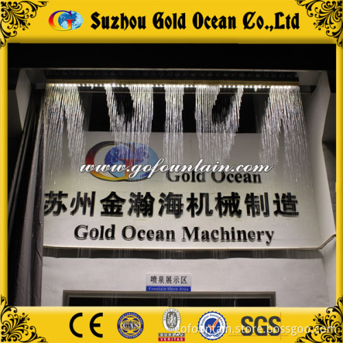 Go Fountain Factory Show Room Water Printer Digital Water Curtain